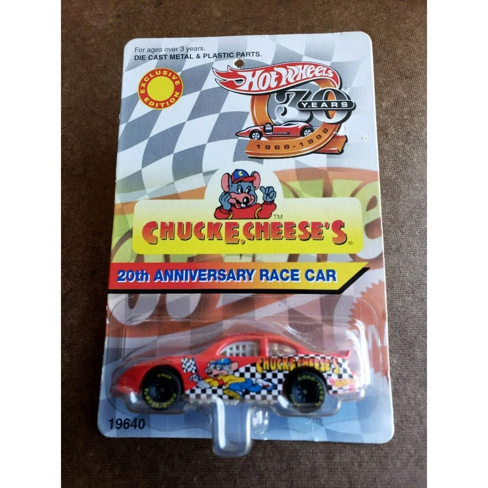 Hot Wheels CHUCK E. CHEESE'S PONTIAC GRAND PRIX 20Th. ANNIVERSARY RACE CAR 1:64